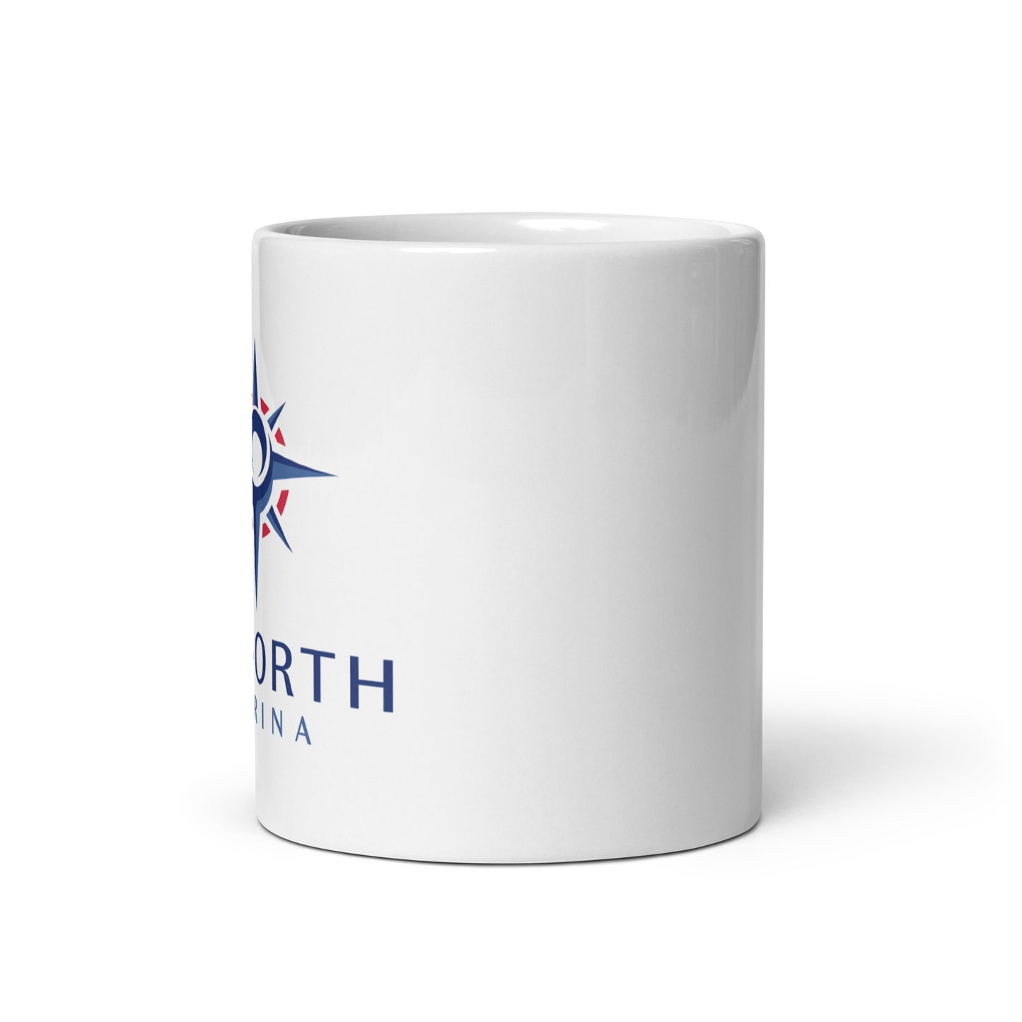 White glossy mug