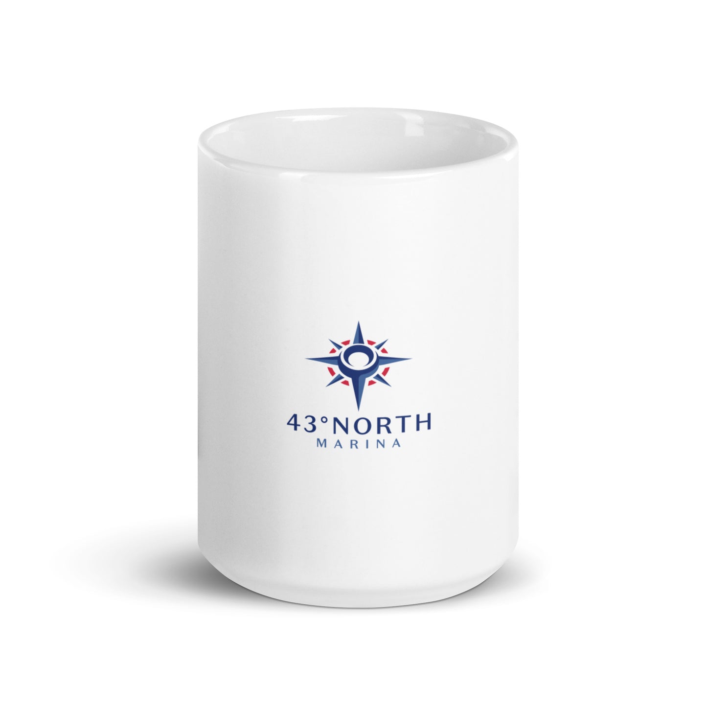 White glossy mug