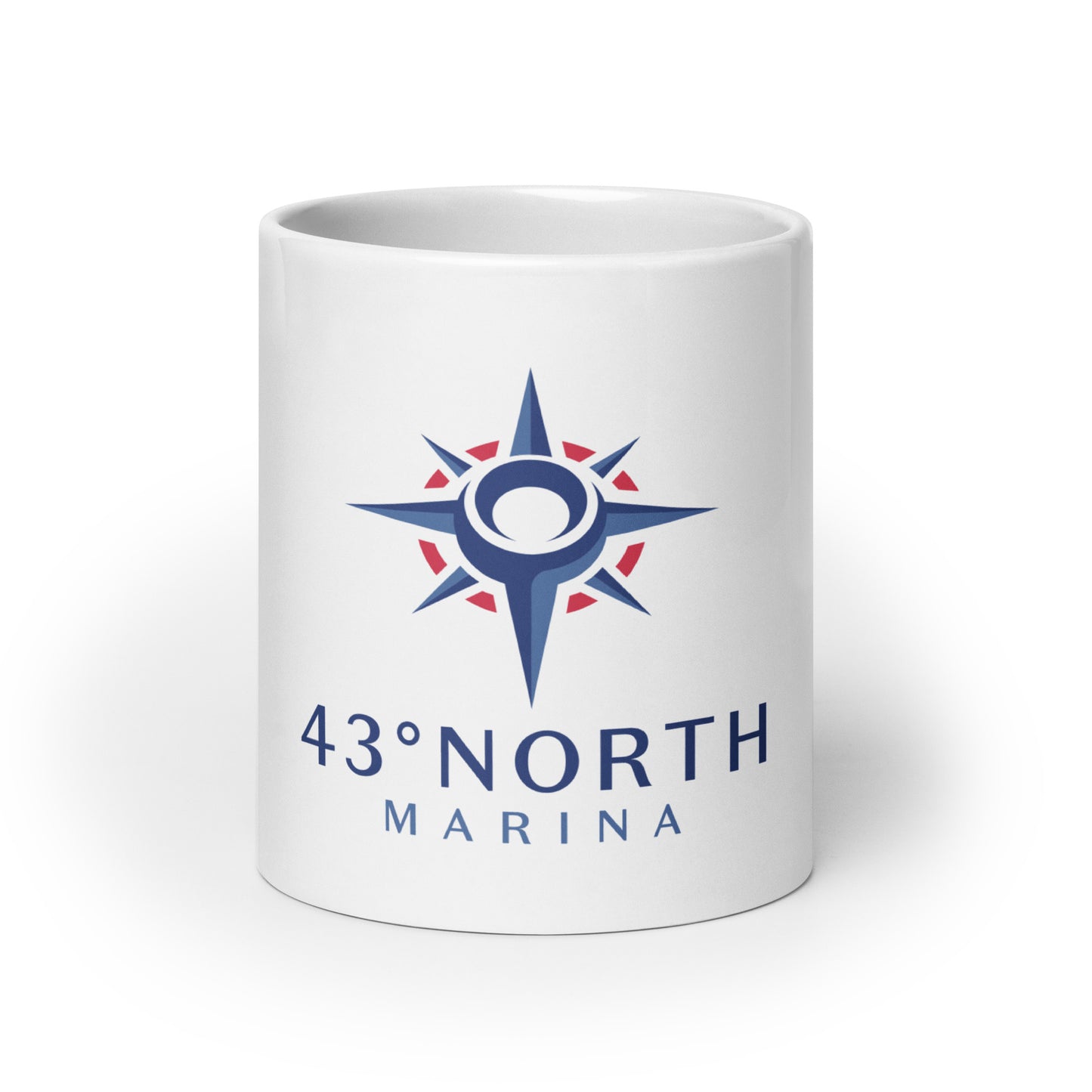 White glossy mug